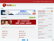 Tablet Screenshot of getsalondeals.com